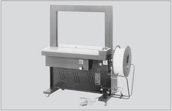 Umreifungs-Vollautomat  Umreifungsautomat  mit konstantem Tunnel mass für 12 mm Umreifungsband.