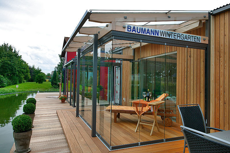 Cabrio Veranda oder Terrassenverglasung als Freisitz von Baumann Wintergarten in Stockheim bei Kronach, Oberfranken