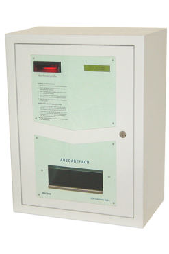 Wandautomat zum Wechseln von Papiergeld in Hartgeld